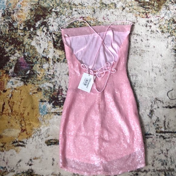 Hello Molly pink sequins party dress, size 4,new - Picture 5 of 10